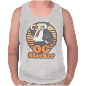 Popeye Wimpy OG Slacker Funny Retro Tank Top T Shirts Men Women(Sport Grey)
