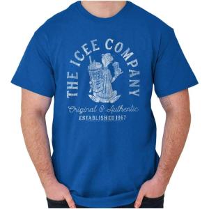 The ICEE Company Vintage Polar Bear Logo Graphic T Shirt Men or Women(Royal)