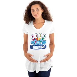 Womens Maternity Blues Clues Good Thinking Rainbow T Shirt Tee