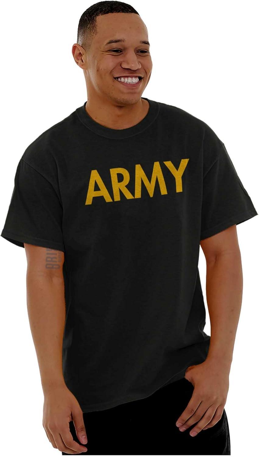 imageArmy Military Physical Training PT Exercise Workout Graphic T ShirtBlack