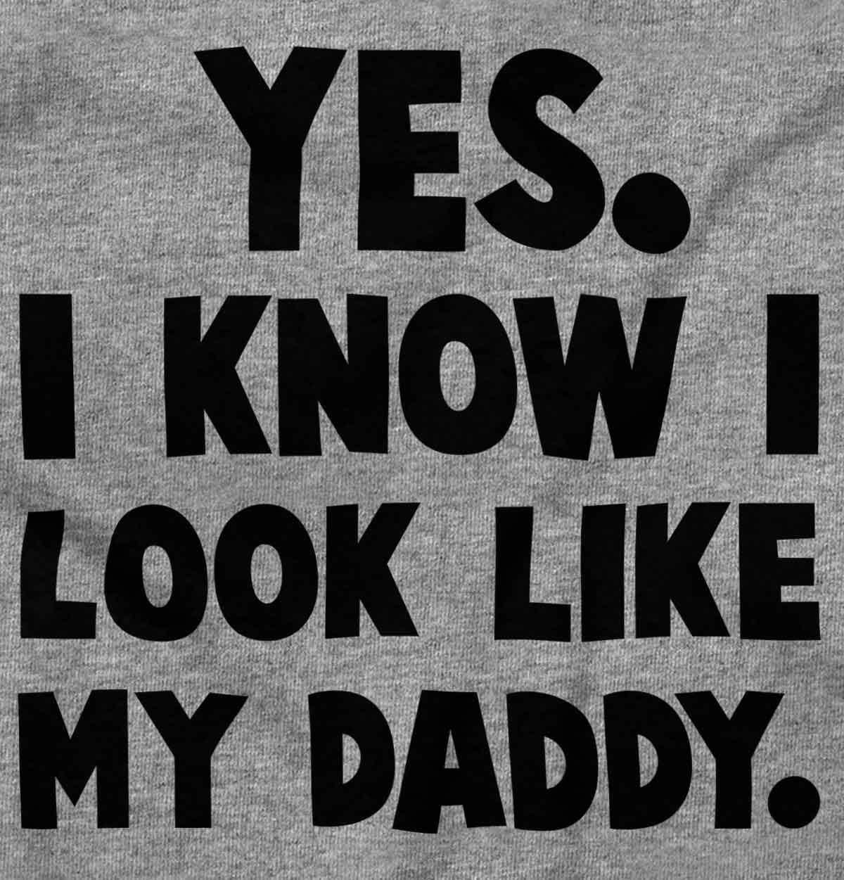imageBrisco Brands Cute I Look Like Daddy Dad Joke Baby Bodysuit Jumper BoysHeather