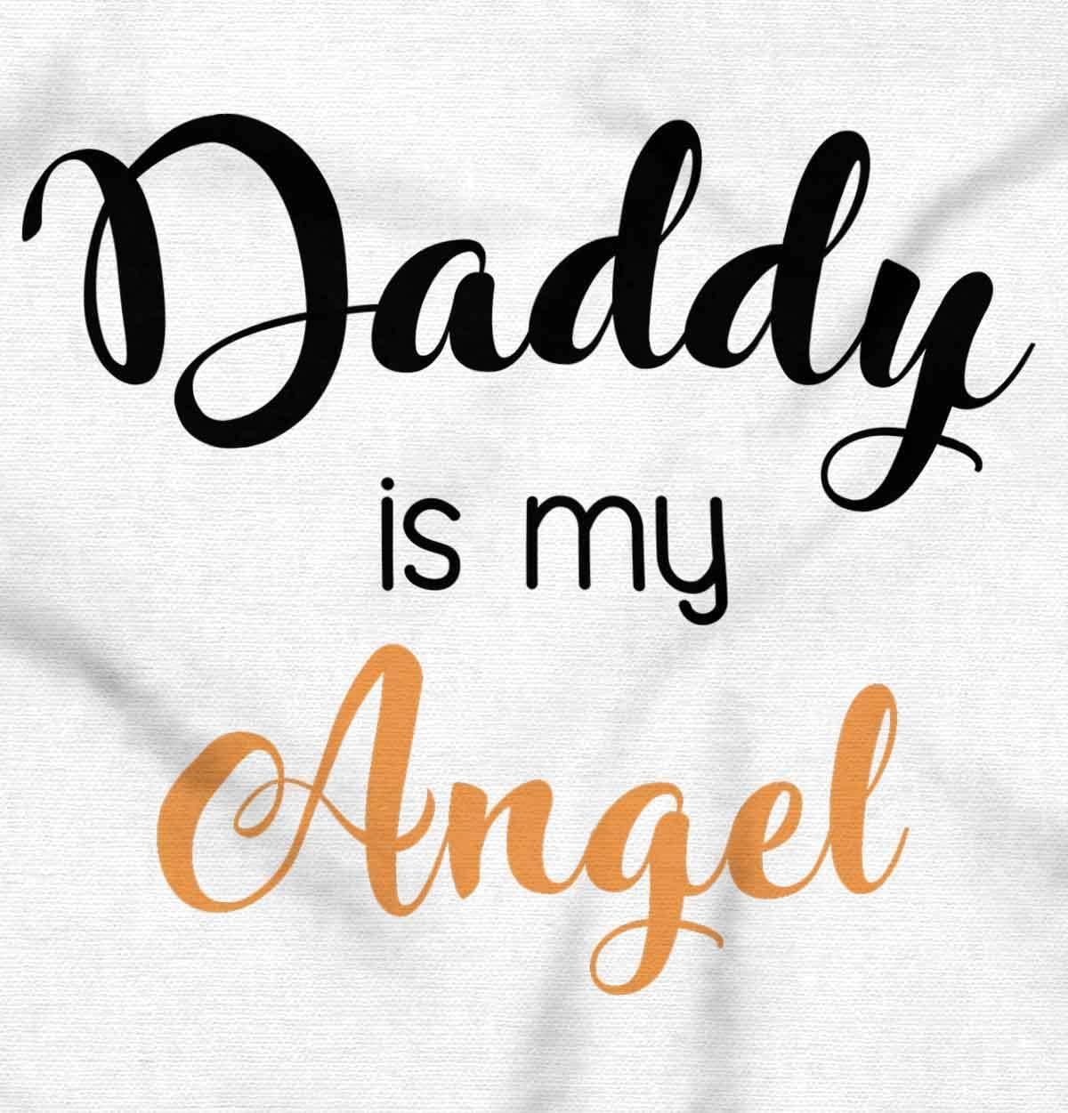 imageBrisco Brands Daddy Is My Angel Cute Little One Baby Romper Boys or GirlsWhite