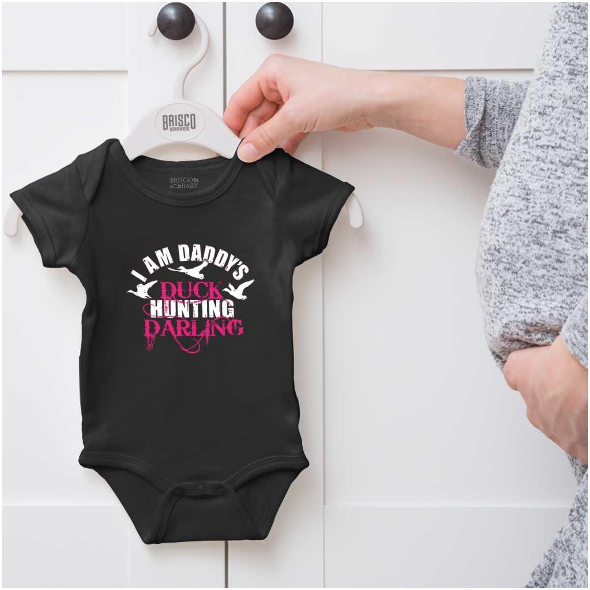imageBrisco Brands Fathers Day Daddys Hunting Darling Baby Bodysuit Jumper GirlsBlack