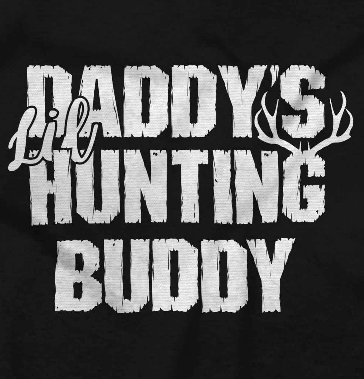 imageBrisco Brands Fathers Day Daddys Lil Hunting Buddy Baby Romper Boys or GirlsBlack