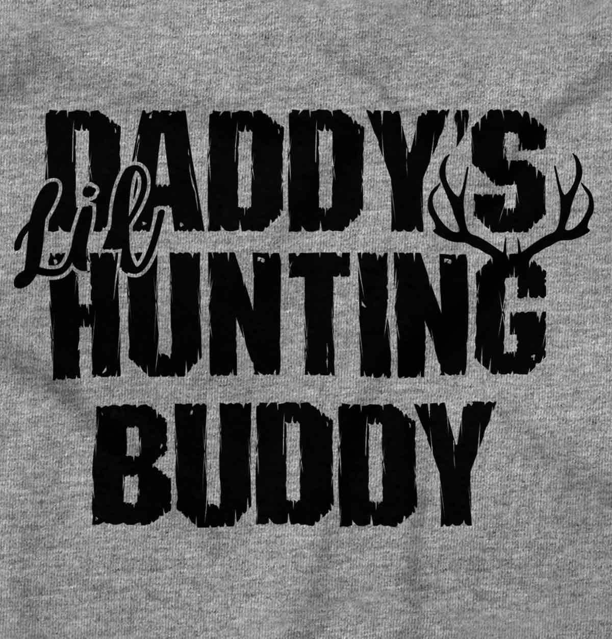 imageBrisco Brands Fathers Day Daddys Lil Hunting Buddy Baby Romper Boys or GirlsHeather