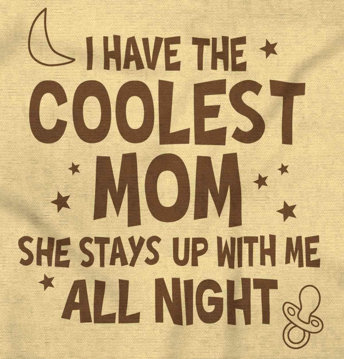 imageBrisco Brands Funny Little Ones Coolest Mom Cute Baby Romper Boys or GirlsBanana