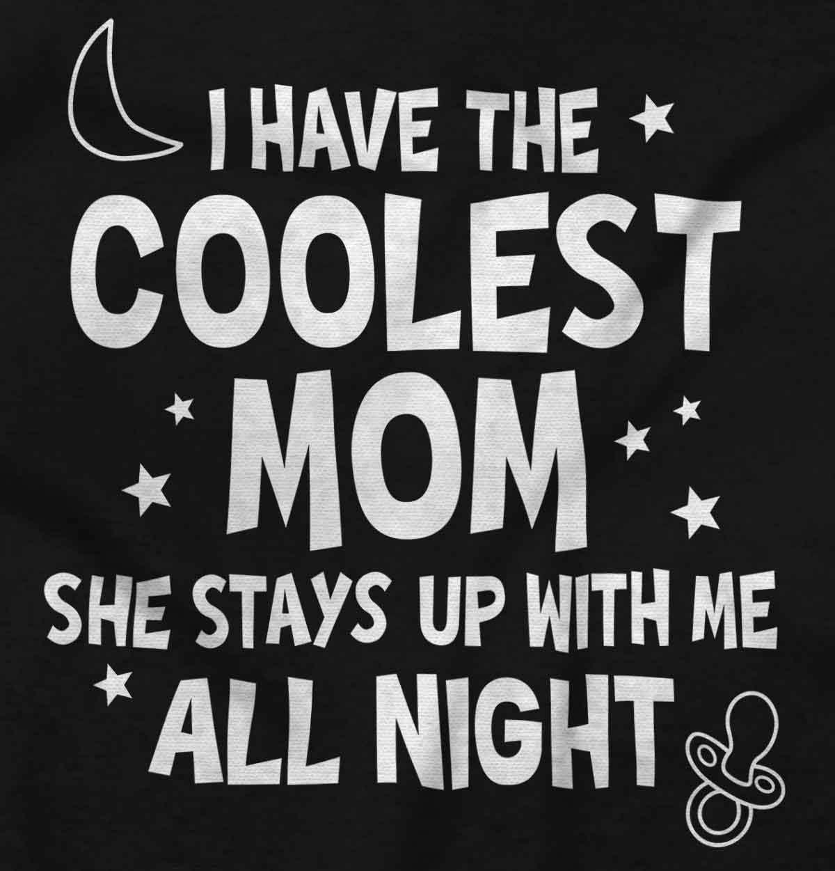 imageBrisco Brands Funny Little Ones Coolest Mom Cute Baby Romper Boys or GirlsBlack