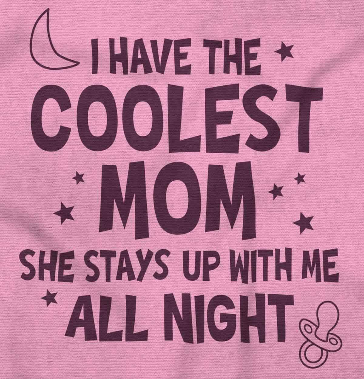 imageBrisco Brands Funny Little Ones Coolest Mom Cute Baby Romper Boys or GirlsPink