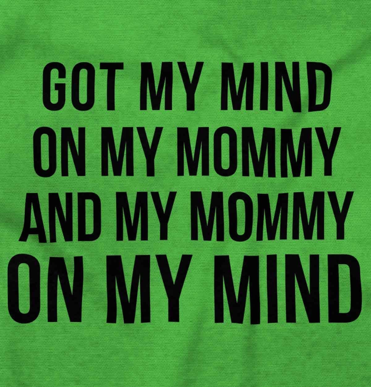 imageBrisco Brands Funny Mommy on my Mind Hip Hop Baby Romper Boys or GirlsApple