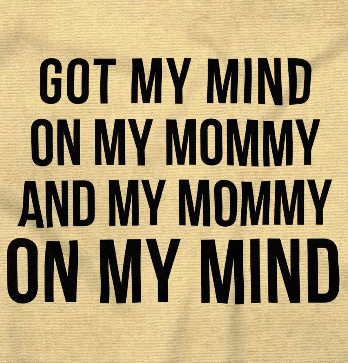 imageBrisco Brands Funny Mommy on my Mind Hip Hop Baby Romper Boys or GirlsBanana