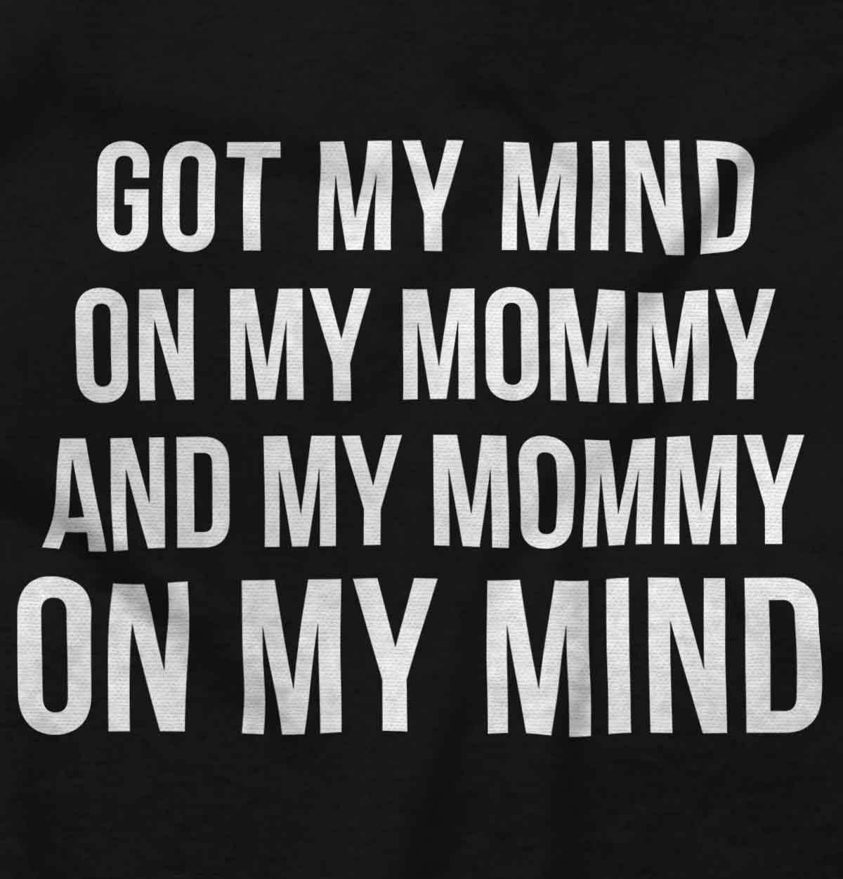 imageBrisco Brands Funny Mommy on my Mind Hip Hop Baby Romper Boys or GirlsBlack