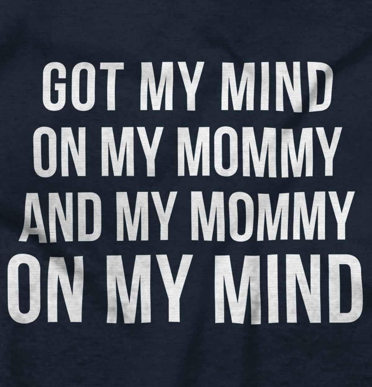 imageBrisco Brands Funny Mommy on my Mind Hip Hop Baby Romper Boys or GirlsNavy