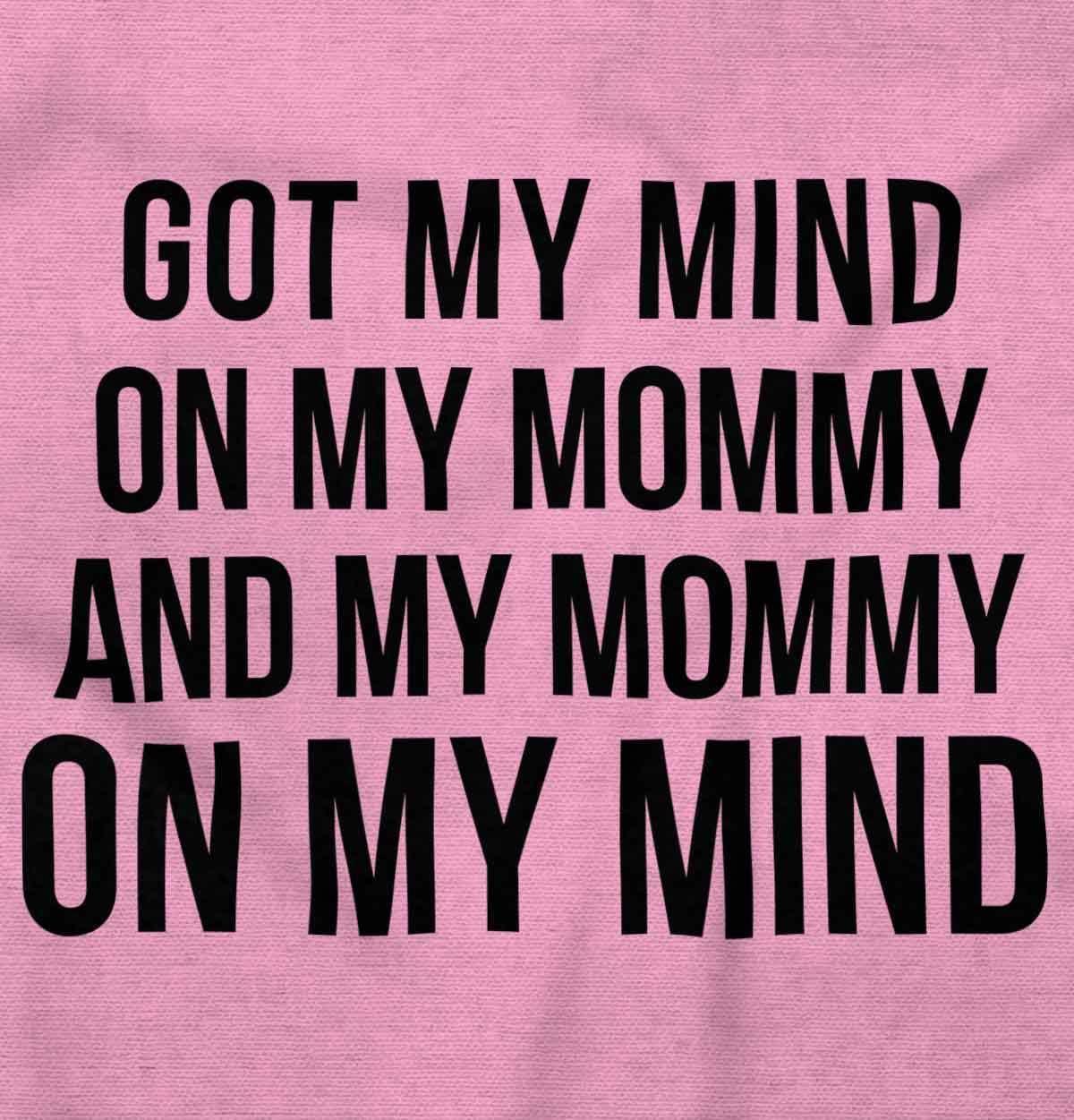 imageBrisco Brands Funny Mommy on my Mind Hip Hop Baby Romper Boys or GirlsPink
