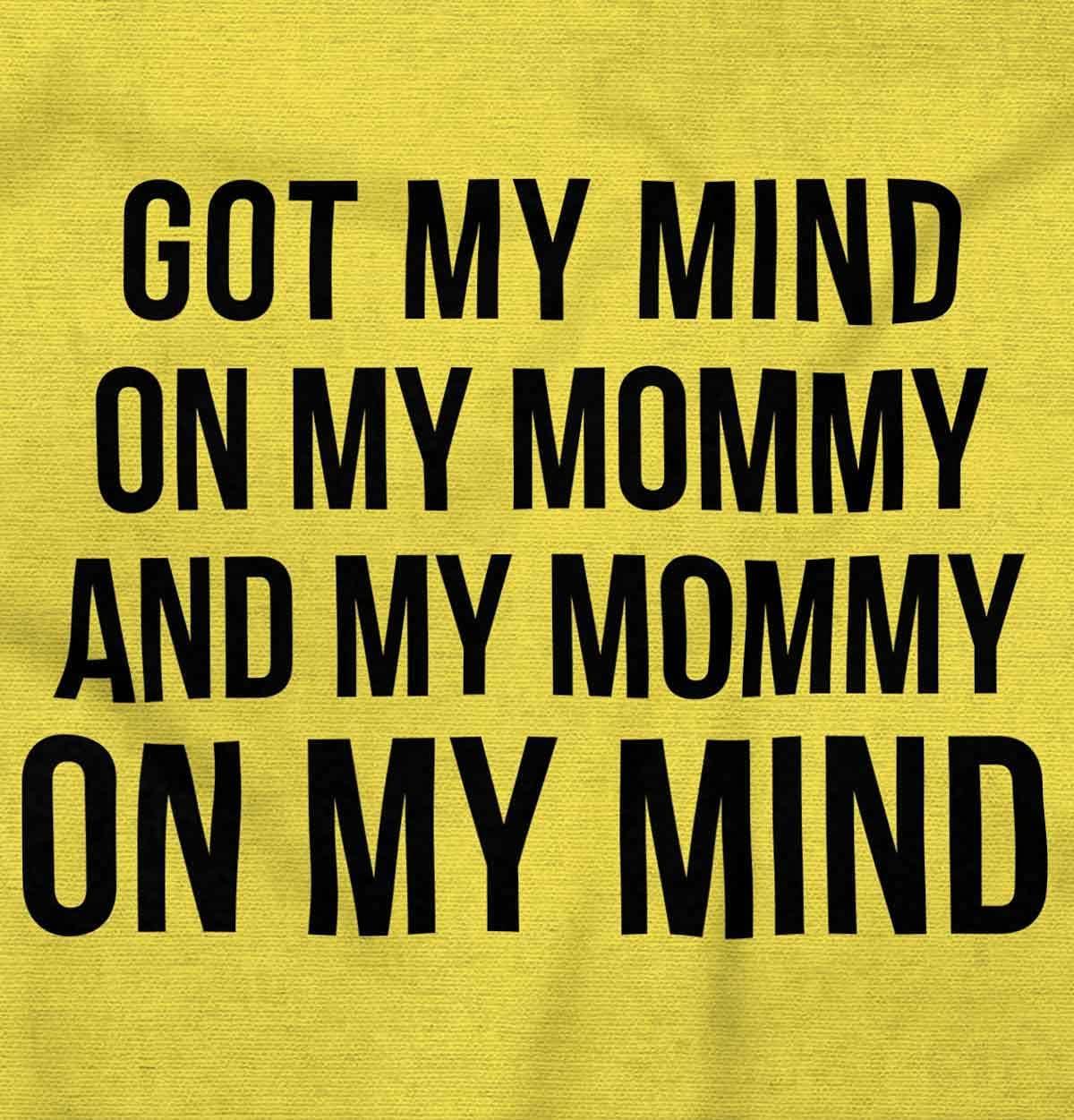 imageBrisco Brands Funny Mommy on my Mind Hip Hop Baby Romper Boys or GirlsZest