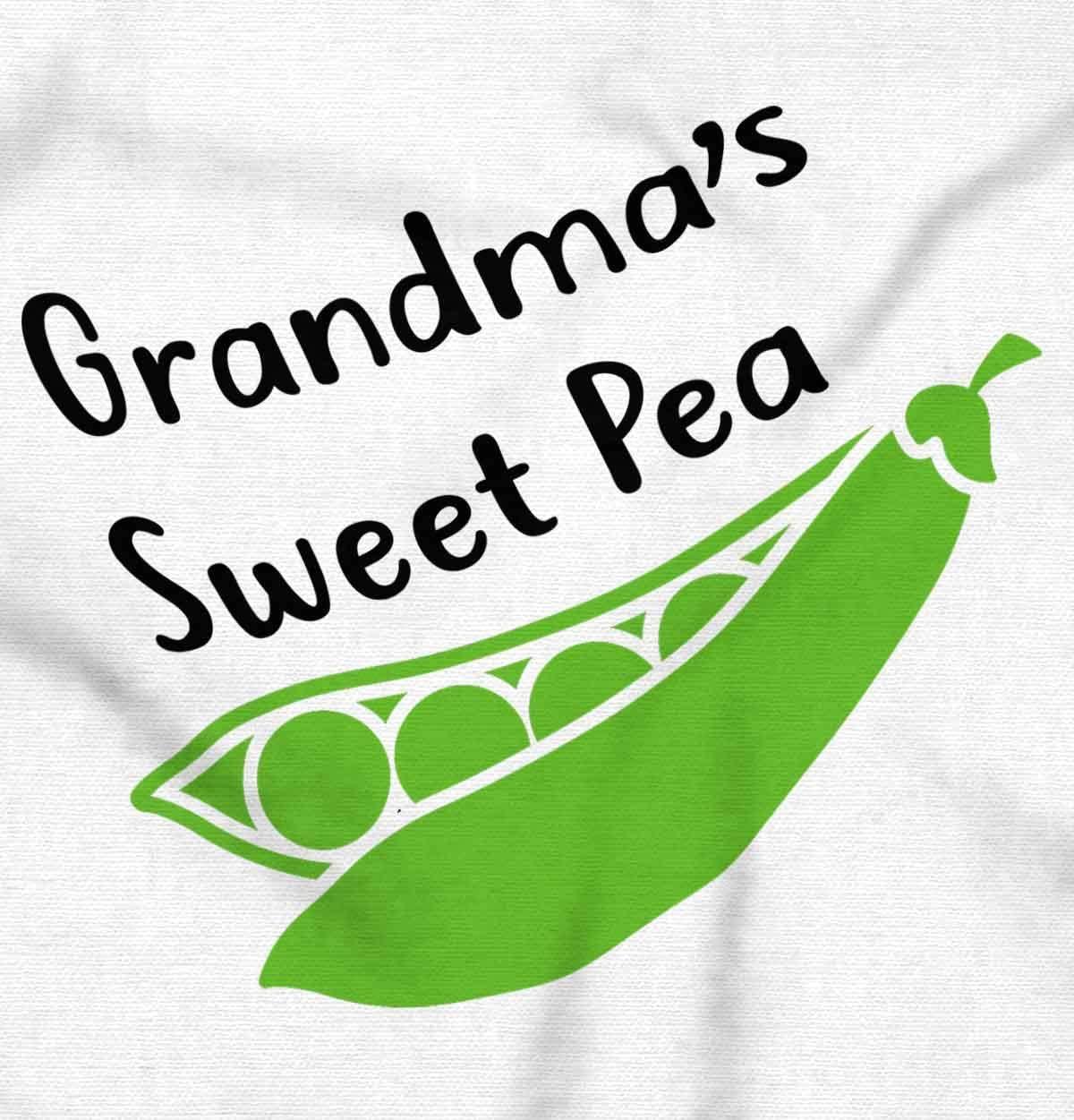 imageBrisco Brands Grandmas Sweet Pea Adorable Cute Baby Romper Boys or GirlsWhite