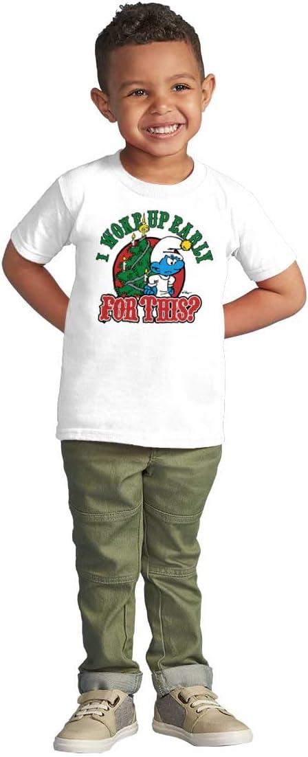 imageBrisco Brands Grumpy Smurf Christmas Xmas Tree Toddler Boy Girl T ShirtWhite