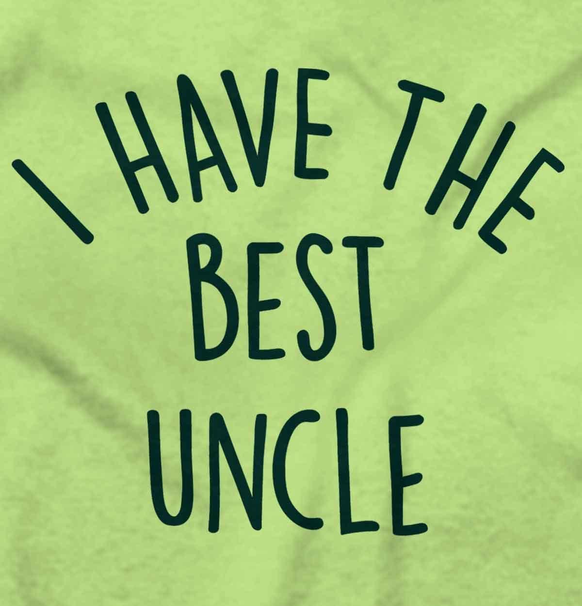 imageBrisco Brands I Have The Best Uncle Adorable Toddler Boy Girl T ShirtKey Lime