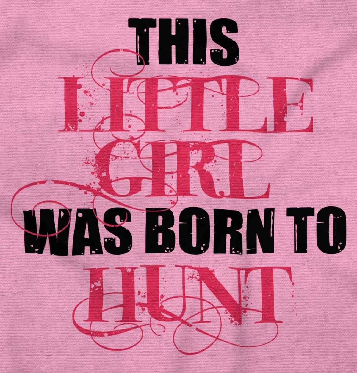 imageBrisco Brands Little One Born Hunt Deer Hunter Baby Bodysuit Jumper GirlsPink
