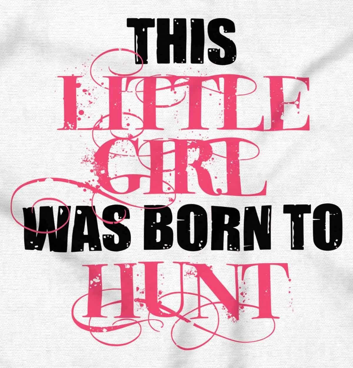 imageBrisco Brands Little One Born Hunt Deer Hunter Baby Bodysuit Jumper GirlsWhite