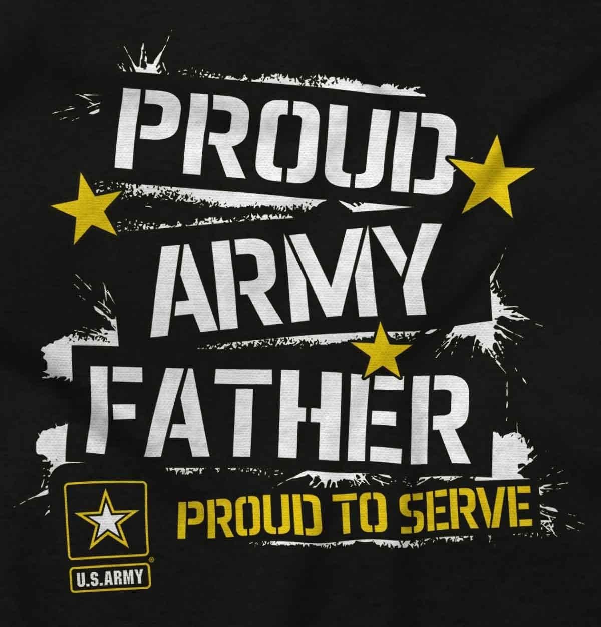 imageBrisco Brands Military Logo Proud US Army Father Mens Graphic T Shirt TeesBlack