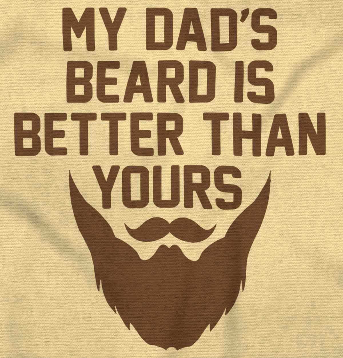 imageBrisco Brands My Dads Beard is Better Than Yours Baby Romper Boys or GirlsBanana