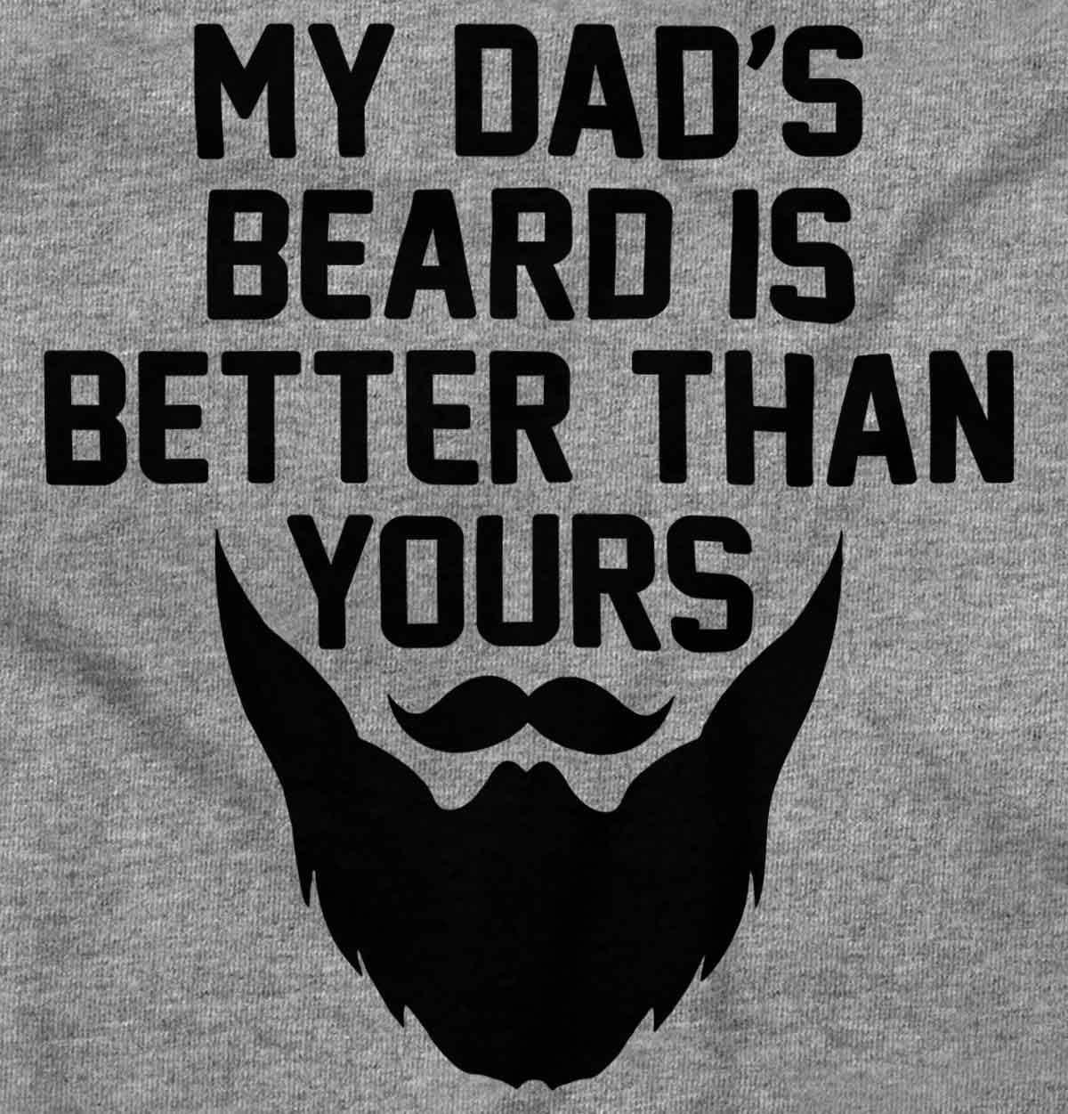 imageBrisco Brands My Dads Beard is Better Than Yours Baby Romper Boys or GirlsHeather