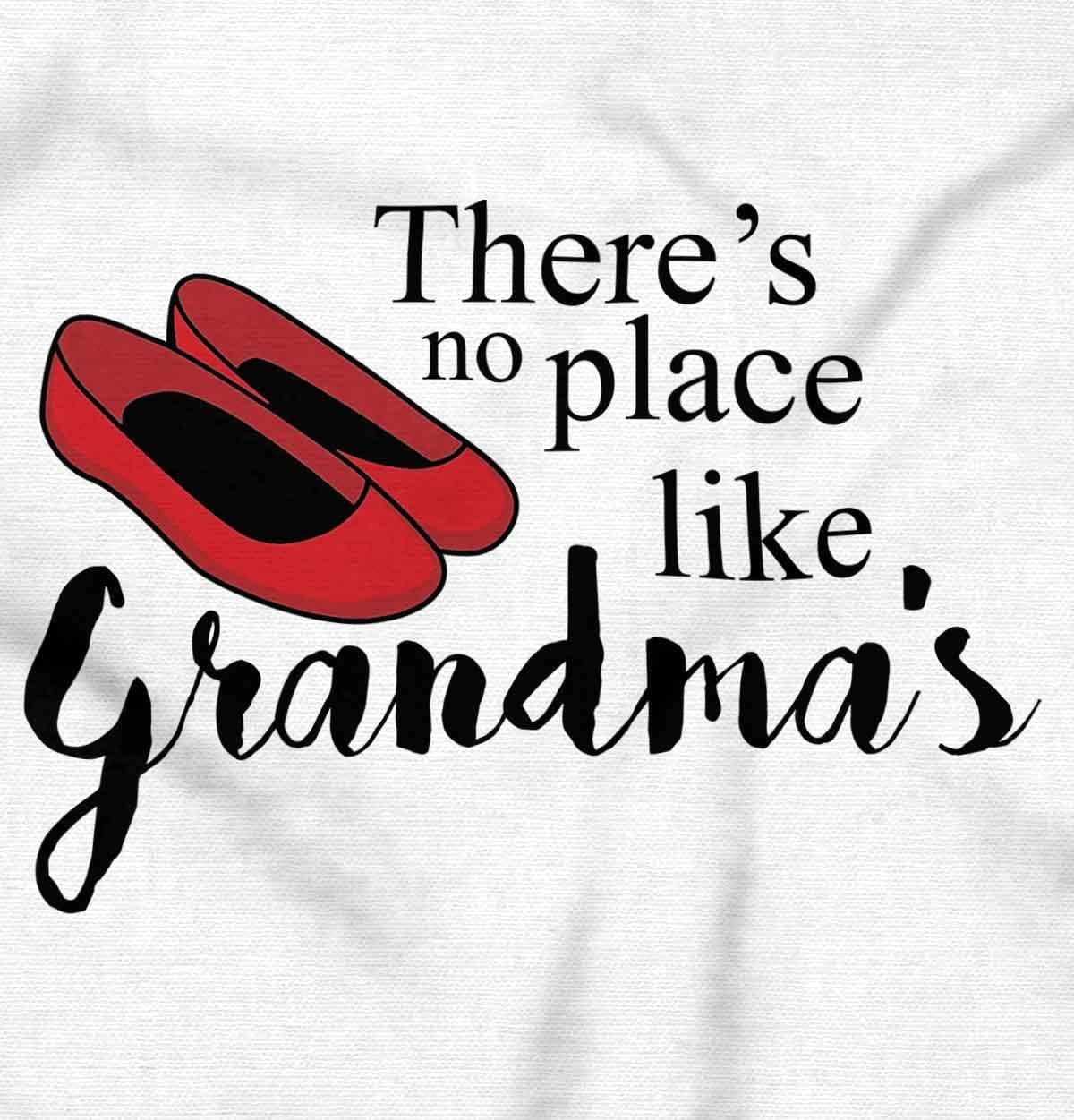 imageBrisco Brands No Place Like Grandmas Cute Slippers Baby Bodysuit Jumper GirlsWhite