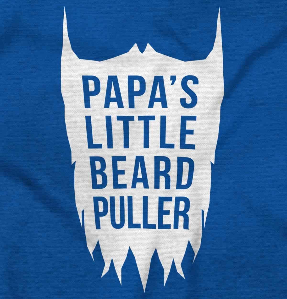 imageBrisco Brands Papas Little Beard Puller Humor Baby Romper Boys or GirlsRoyal