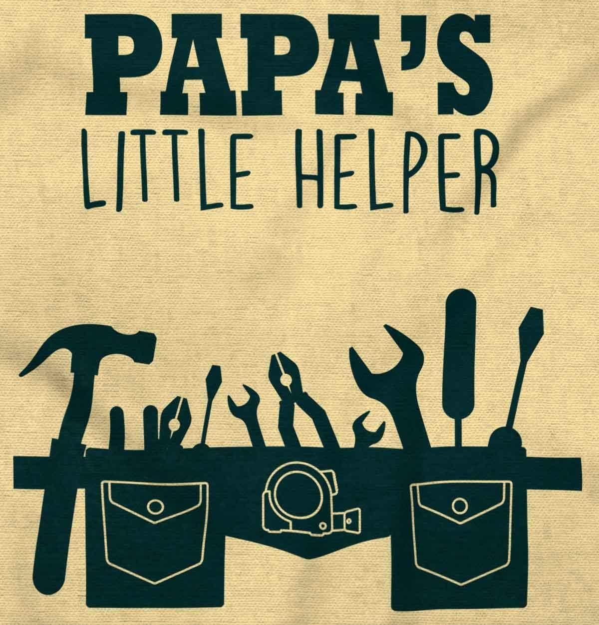 imageBrisco Brands Papas Little Helper Handyman Dad Baby Romper Boys or GirlsBanana