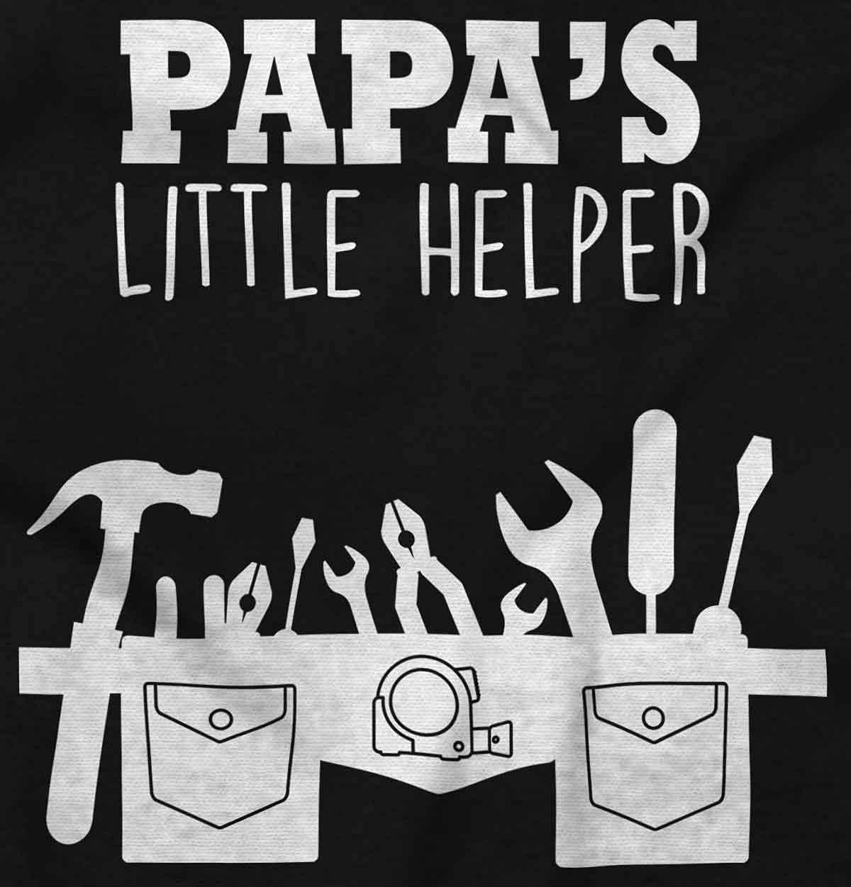 imageBrisco Brands Papas Little Helper Handyman Dad Baby Romper Boys or GirlsBlack