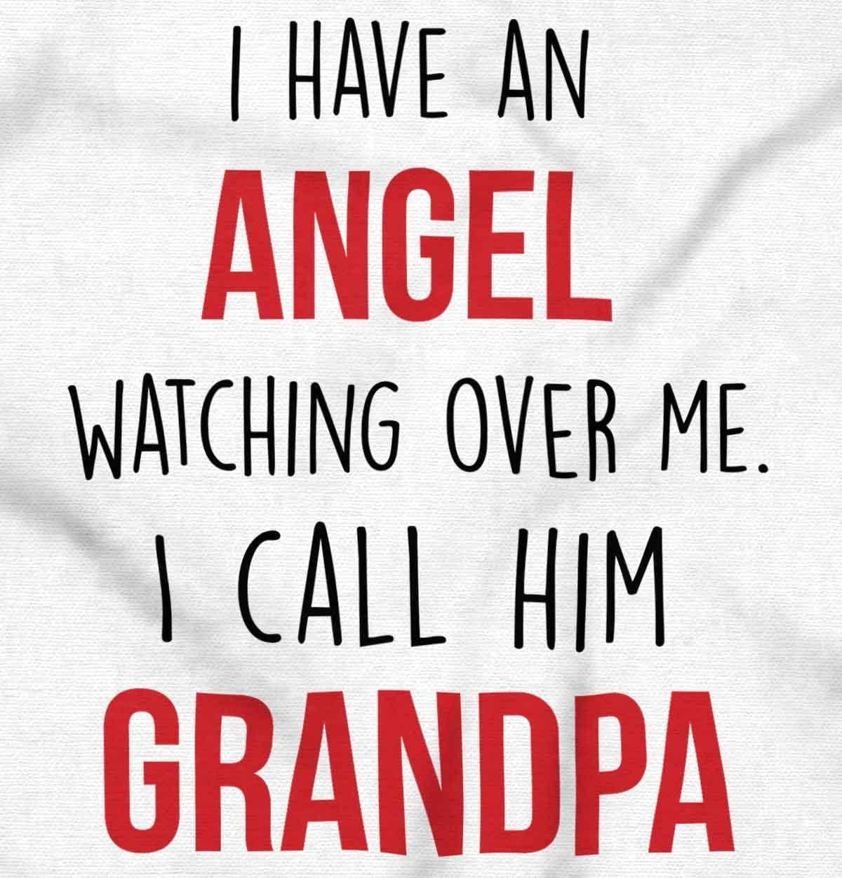 imageBrisco Brands Sweet Grandfather Angel Love Memories Baby Romper Boys or GirlsWhite
