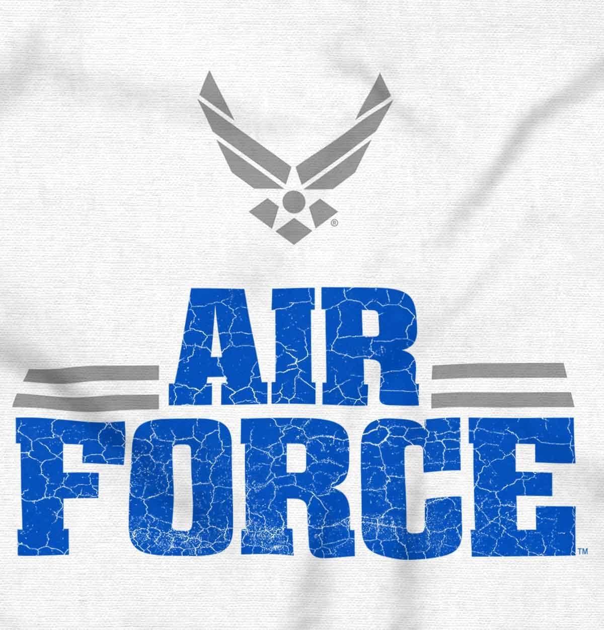 imageBrisco Brands US Air Force Official USAF Wings Logo Sweatshirt for Men or WomenWhite