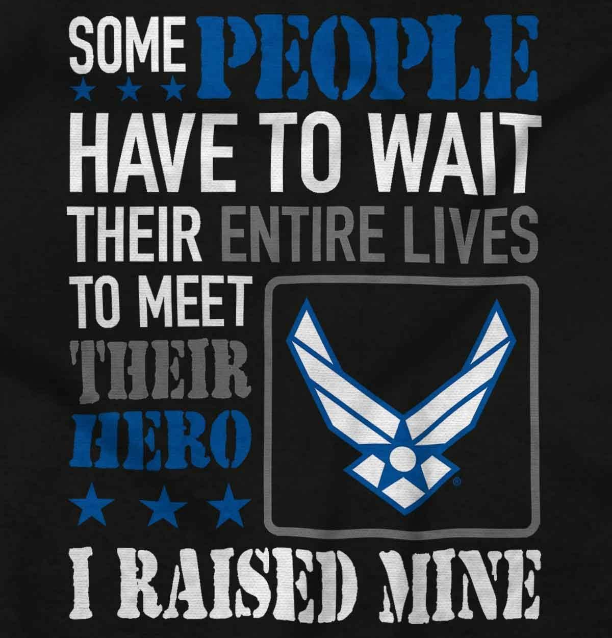 imageBrisco Brands US Air Force Proud Parent Mom Dad Hoodie Sweatshirt Women MenBlack