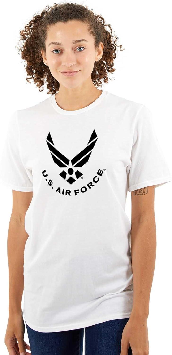 imageBrisco Brands US Air Force USAF Fly Fight Emblem Graphic T Shirt Men or WomenWhite