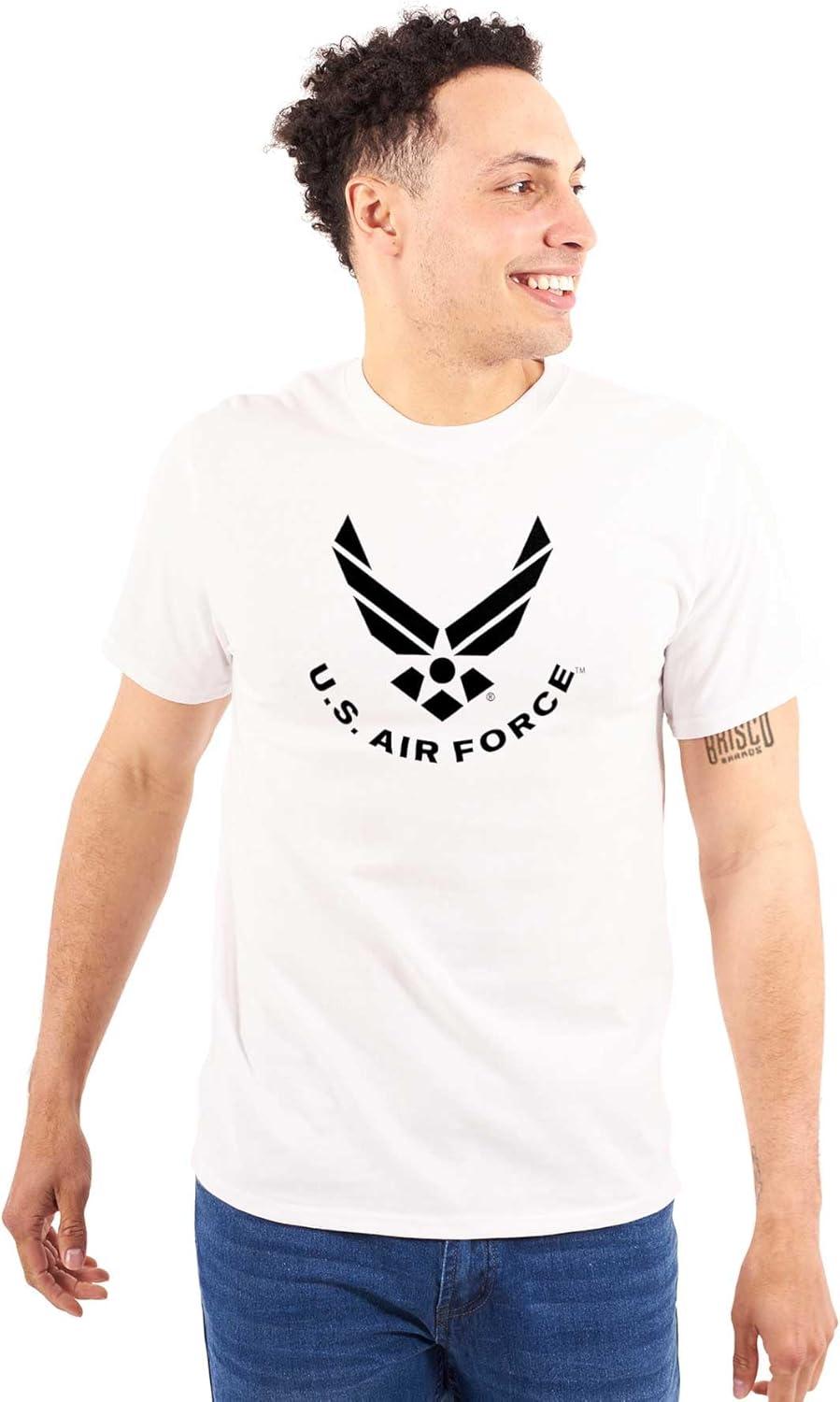 imageBrisco Brands US Air Force USAF Fly Fight Emblem Graphic T Shirt Men or WomenWhite
