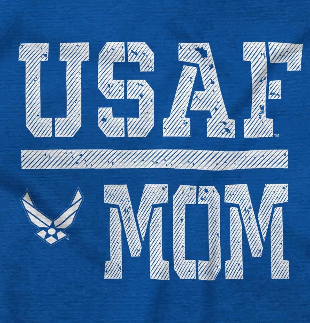 imageBrisco Brands US Air Force USAF Mother Military Mom Hoodie Sweatshirt Women MenRoyal