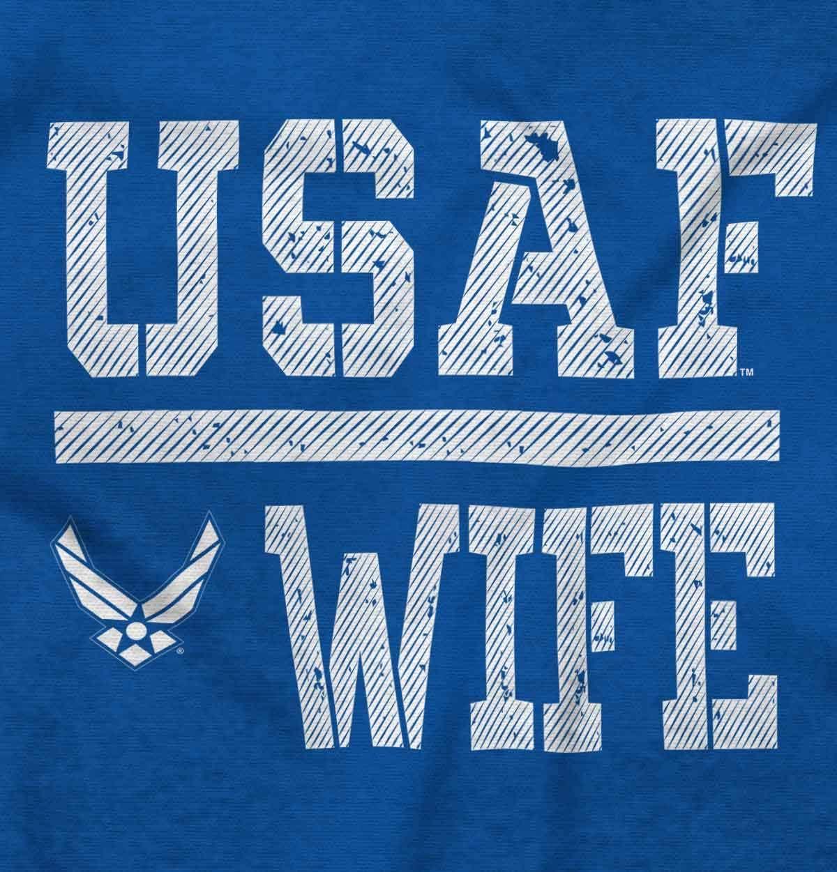 imageBrisco Brands US Air Force USAF Wife Spouse Hoodie Sweatshirt WomenRoyal