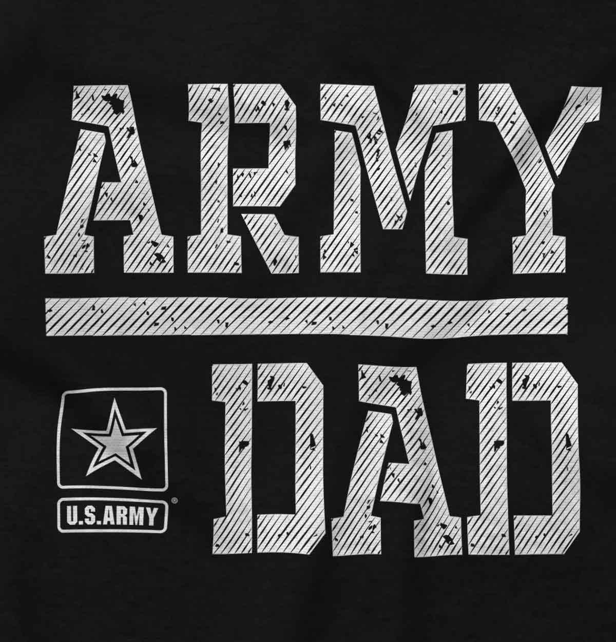 imageBrisco Brands US Army Dad Military Father Star Logo Mens Graphic T Shirt TeesBlack