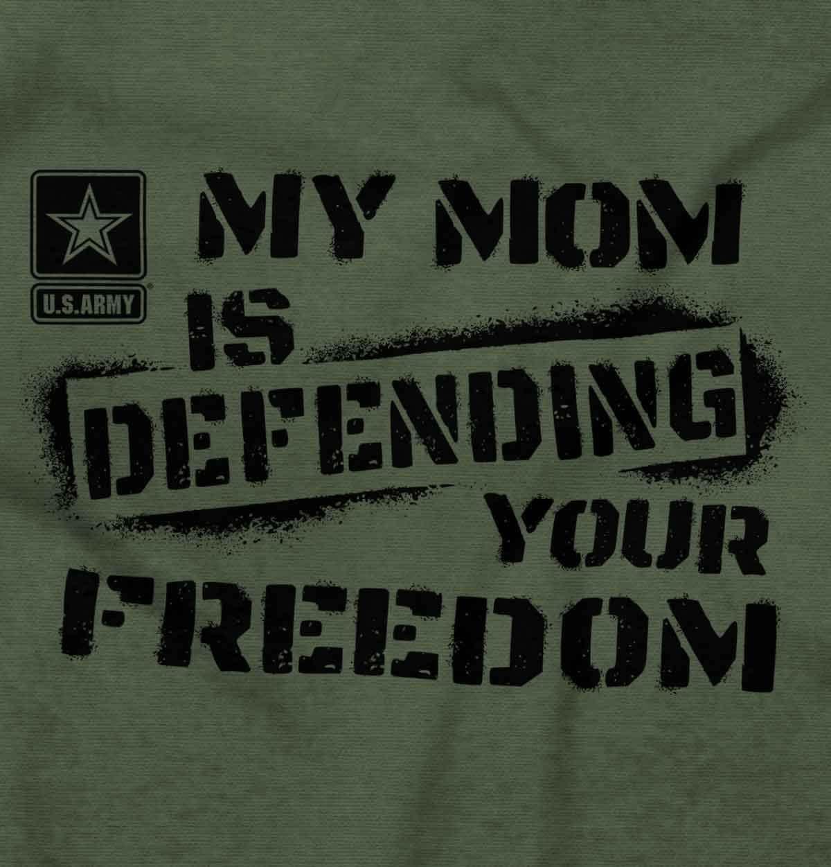 imageBrisco Brands US Army My Mom Defending Freedom Long Sleeve Tshirt Men WomenMilitary Green