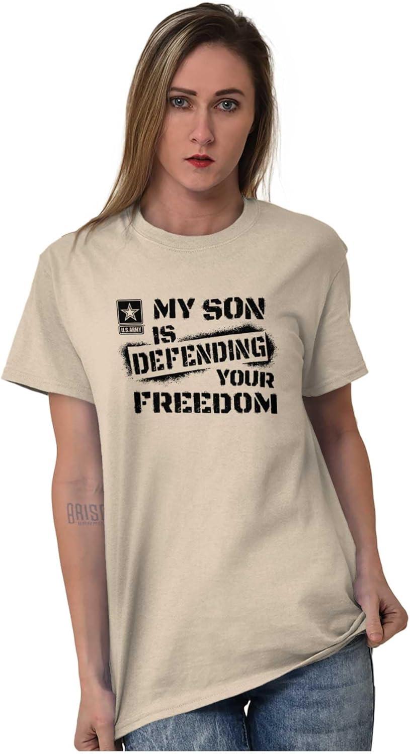 imageBrisco Brands US Army My Son Defending Freedom Graphic T Shirt Men or WomenSand