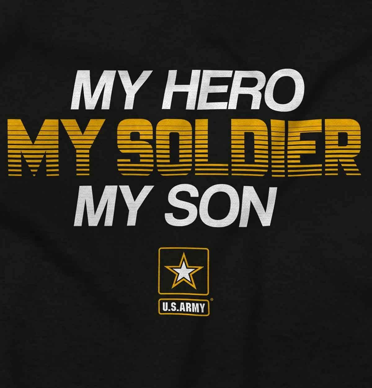 imageBrisco Brands US Army My Son Soldier Hero Zip Up Hoodie Mens Womens