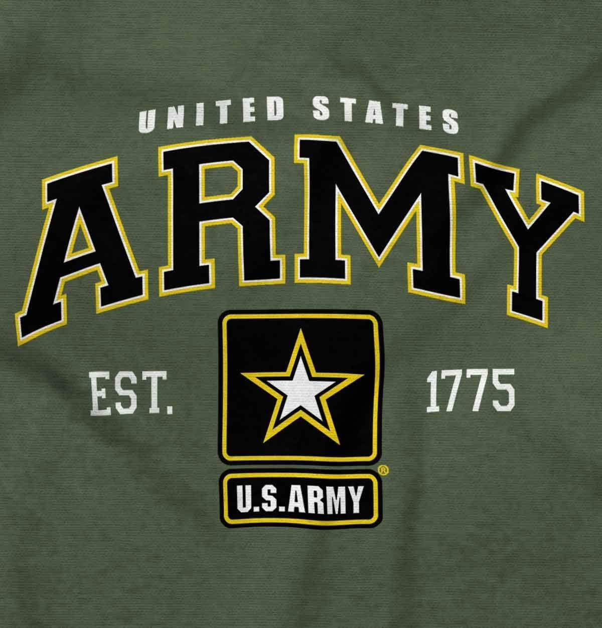 imageBrisco Brands US Army Pride United States Military Sweatshirt for Men or WomenMilitary Green