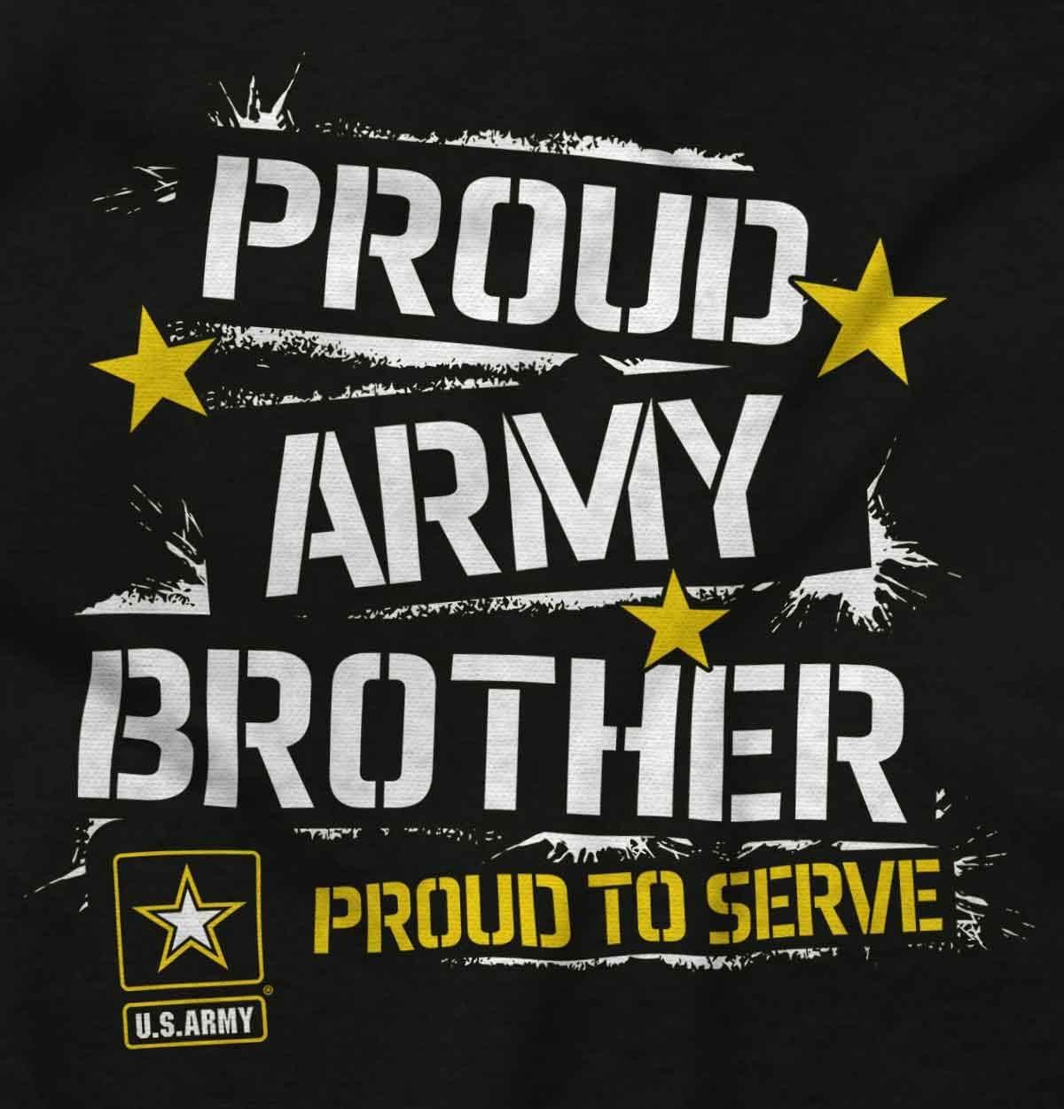 imageBrisco Brands US Army Proud Military Brother Zip Hoodie Sweatshirt Men