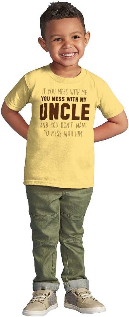 imageBrisco Brands You Mess with My Uncle Toddler Boy Girl T ShirtButter