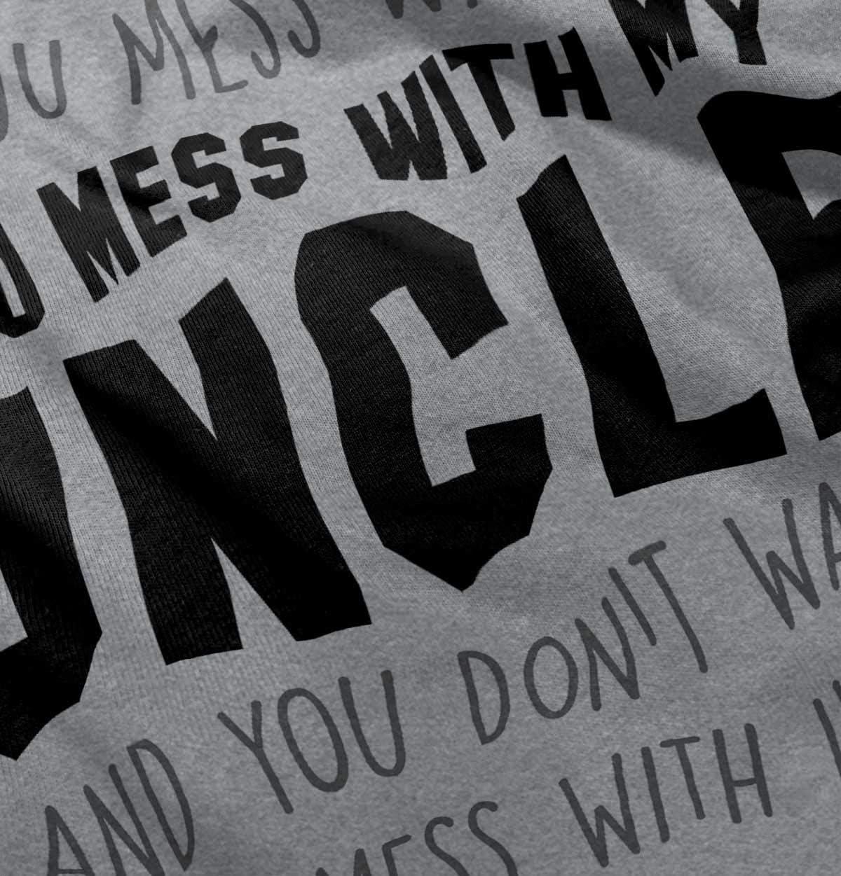 imageBrisco Brands You Mess with My Uncle Toddler Boy Girl T ShirtHeather