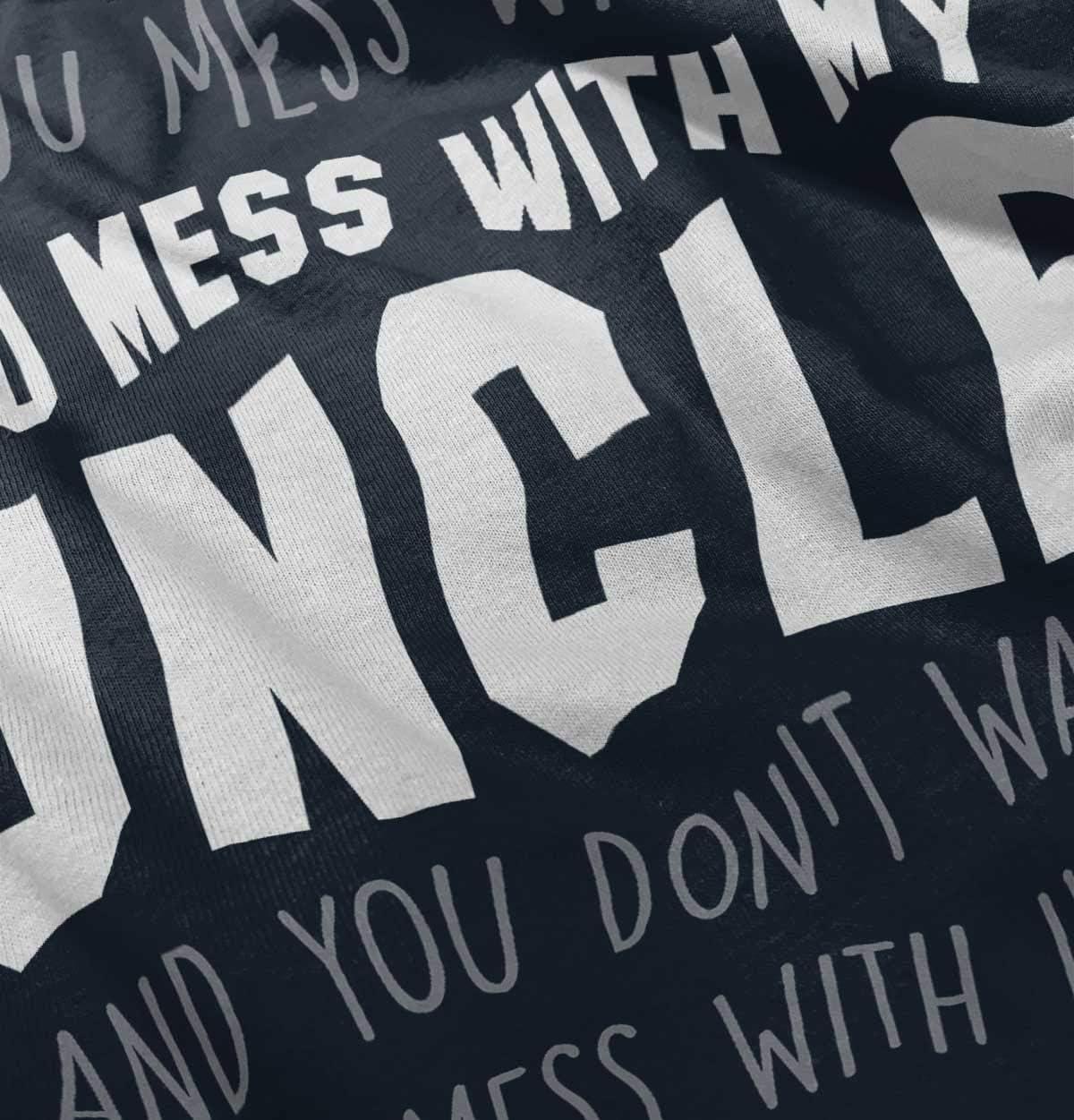 imageBrisco Brands You Mess with My Uncle Toddler Boy Girl T ShirtNavy