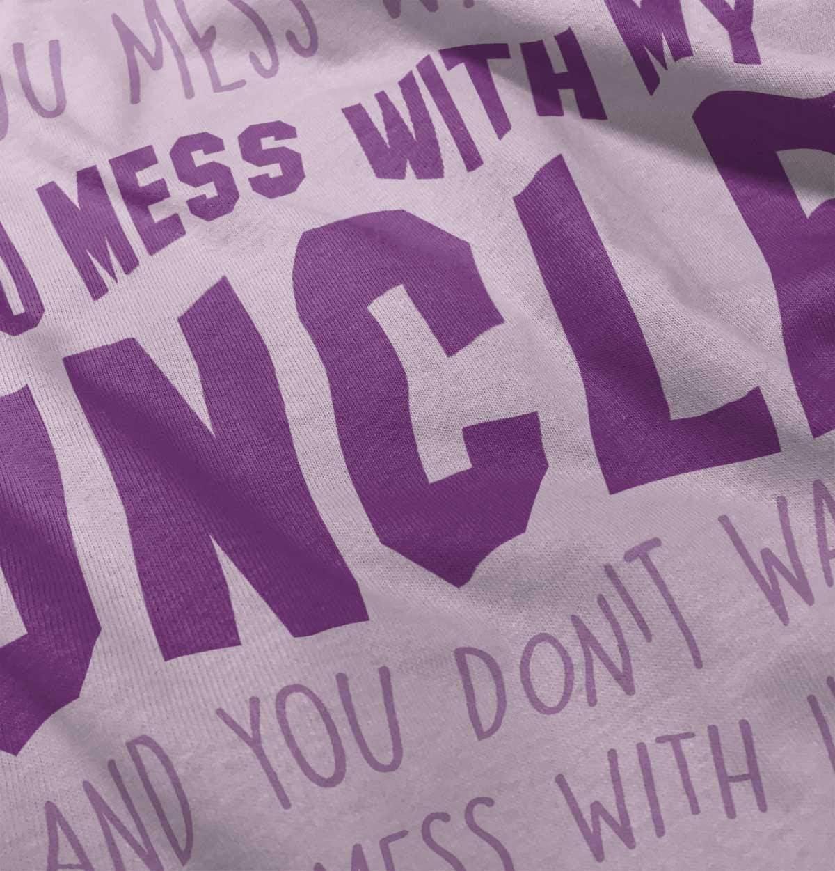 imageBrisco Brands You Mess with My Uncle Toddler Boy Girl T ShirtPink