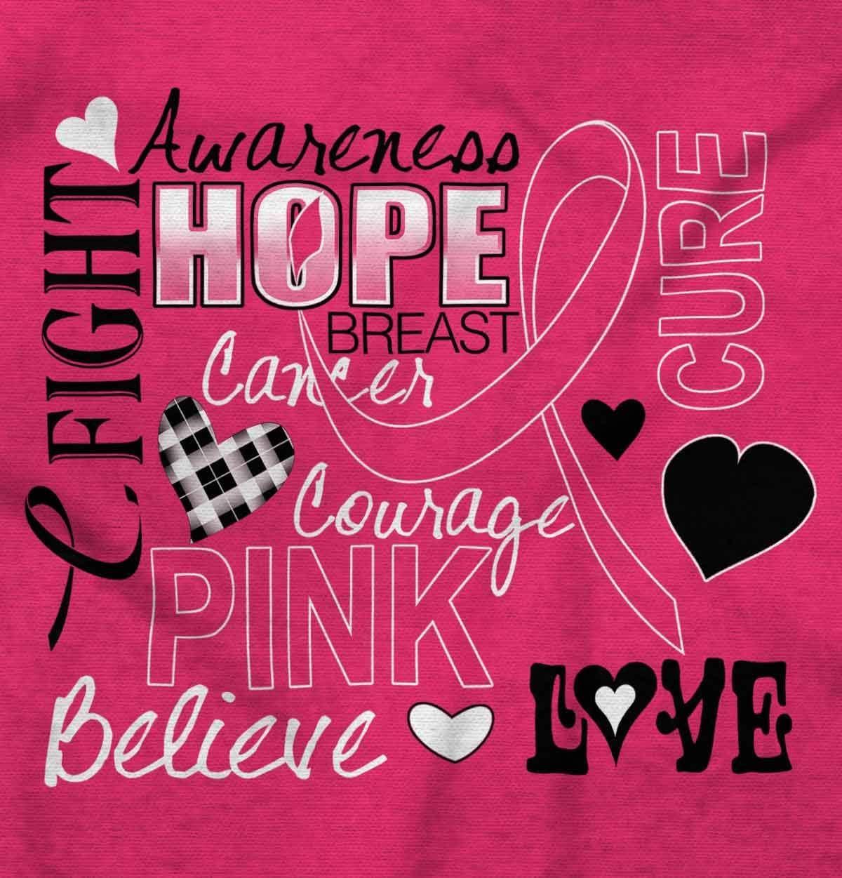 imageClassic Teaze Breast Cancer Awareness Hope Cure Womens Slim Fit Graphic TeeHeliconia