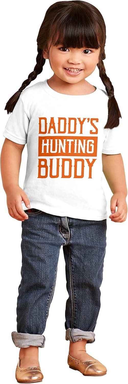 imageDaddys Hunting Buddy Hunters Kiddo Toddler Boy Girl T ShirtWhite