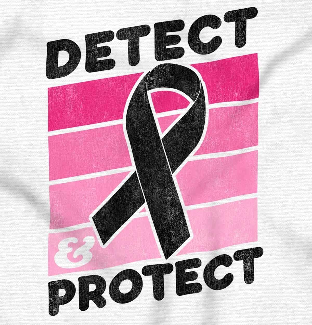 imageDetect Protect Breast Cancer Aware Womens Graphic T Shirt TeesWhite